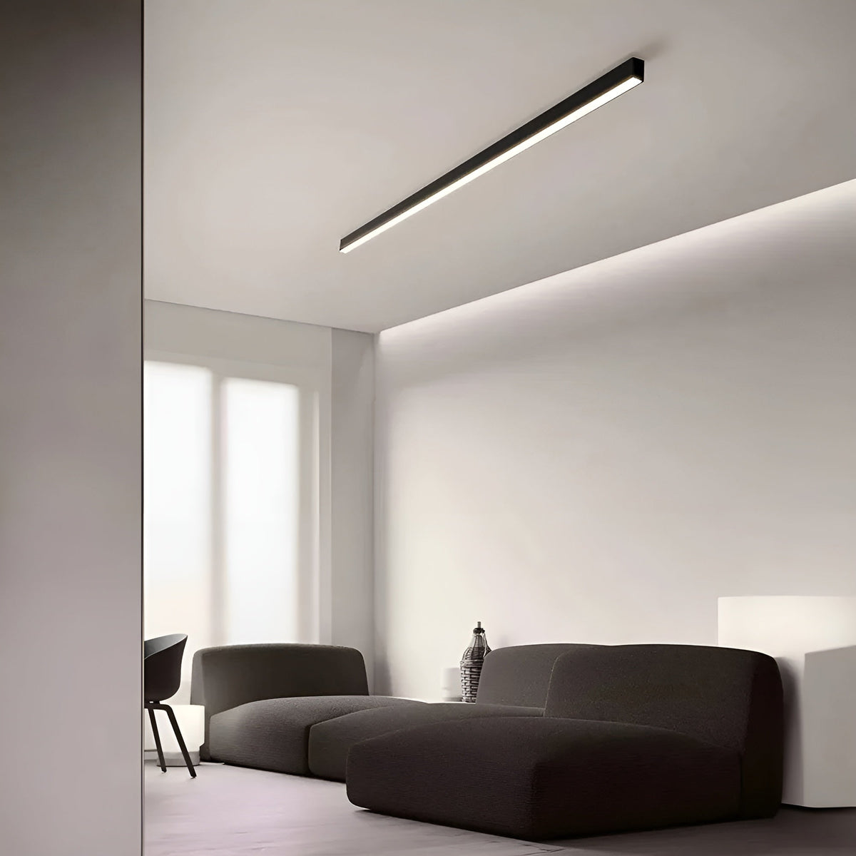 Plafondlamp Smal Design LED Lichtbalk Moderne Verlichting Woonkamer Slaapkamer Eetkamer Dimbaar Strak | Sulvida