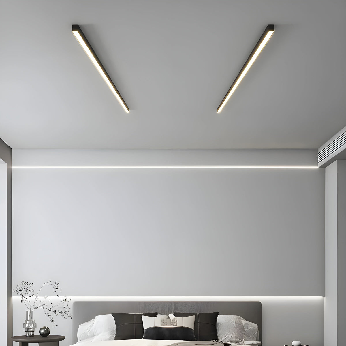 Plafondlamp Smal Design LED Lichtbalk Moderne Verlichting Woonkamer Slaapkamer Eetkamer Dimbaar Strak | Sulvida