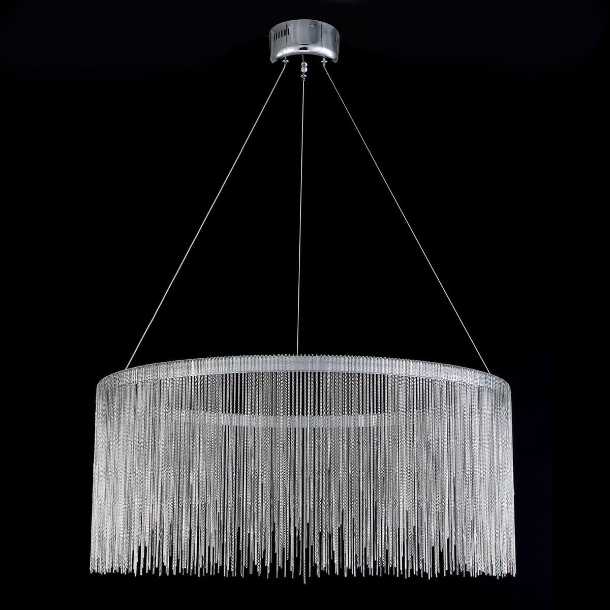 Ronde hanglamp aluminium LED zilver modern design woonkamer eetkamer slaapkamer keuken instelbare lichtkleur | Sulvida