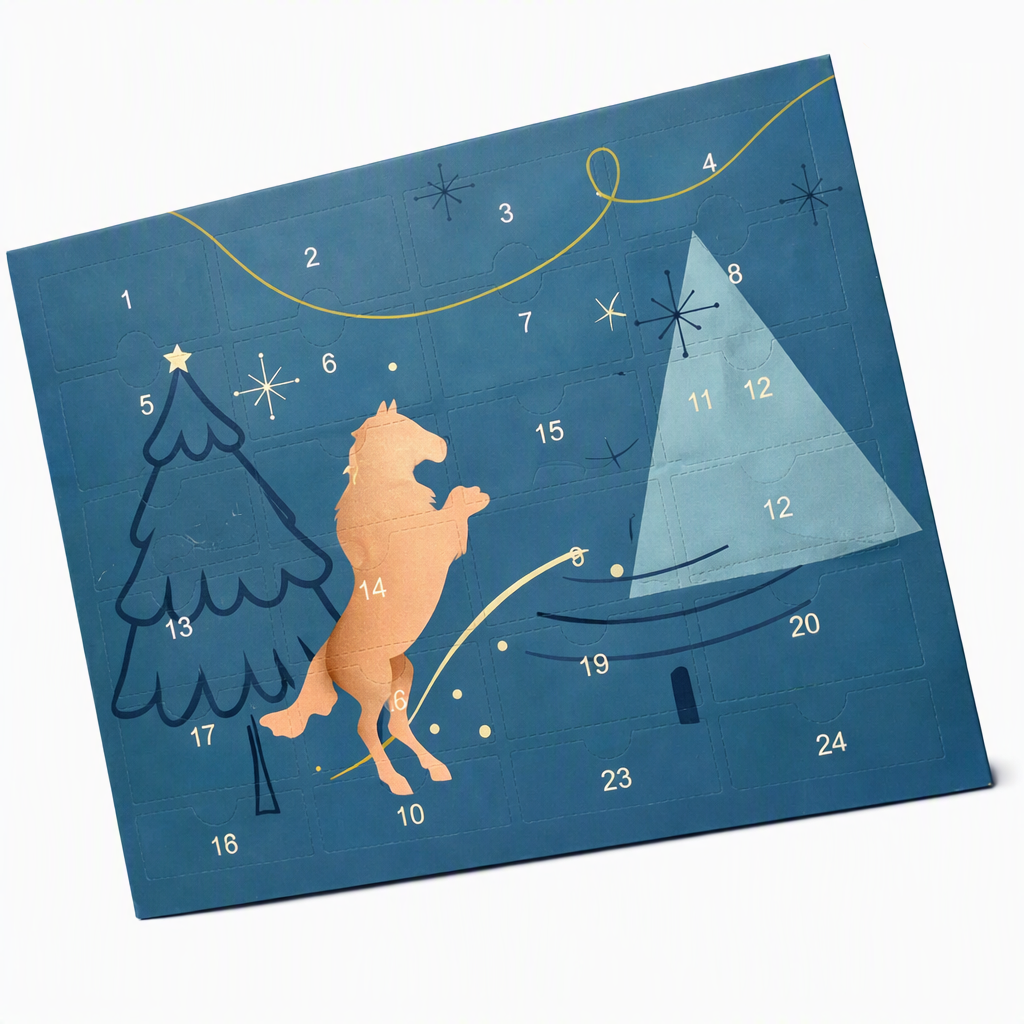 Adventskalender Paardensport 24 Verrassingen Verzorging Accessoires Stal December Ruiterleven Kerst Paard | Sulvida