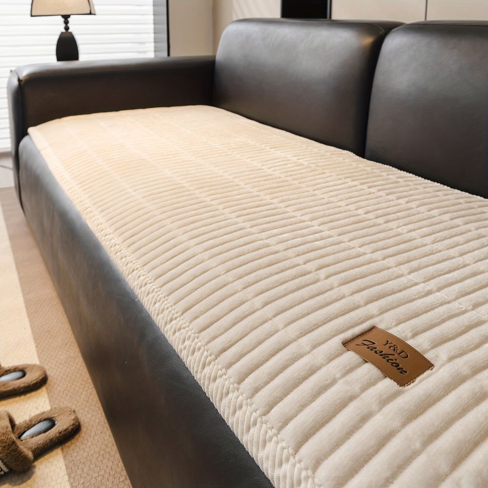 Gewatteerde Bankhoezen Set Meubelbescherming Microfiber Anti-Slip Fauteuil Beschermer Huisdiervriendelijk | Sulvida