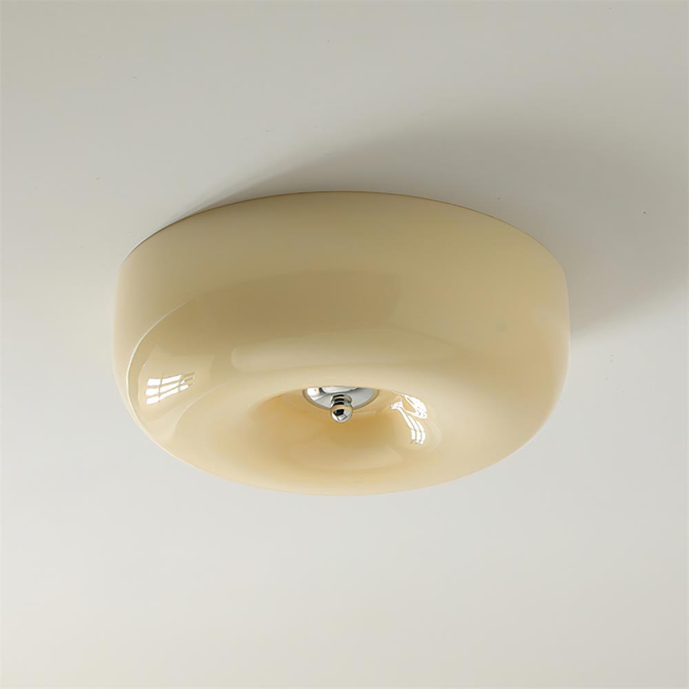 Plafondlamp met Gedraaid Glas en Chroom Moderne Verlichting Slaapkamer Woonkamer Hal 32 40 46 cm Diameter | Sulvida