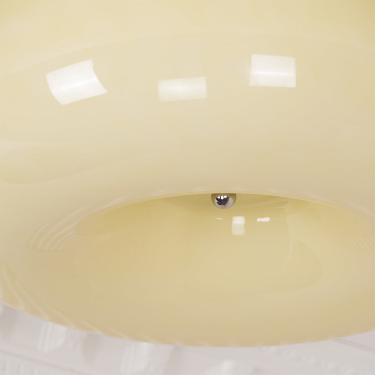 Glazen Plafondlamp met LED Verlichting Warm of Koel Wit Beige Chroom voor Woonkamer Slaapkamer Hal Eetkamer | Sulvida