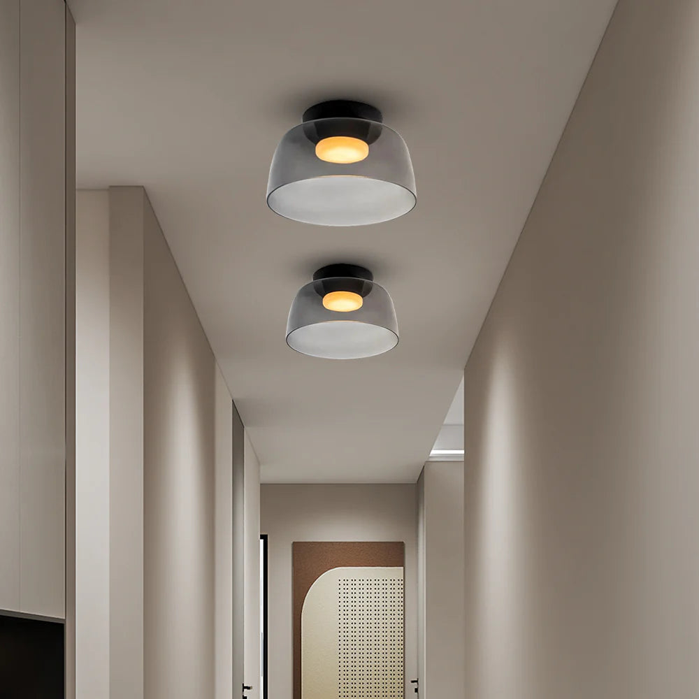 Glazen Plafondlamp Gelaagd Design Meerdere Formaten Warm Wit LED Licht Eetkamer Woonkamer Keuken Slaapkamer | Sulvida