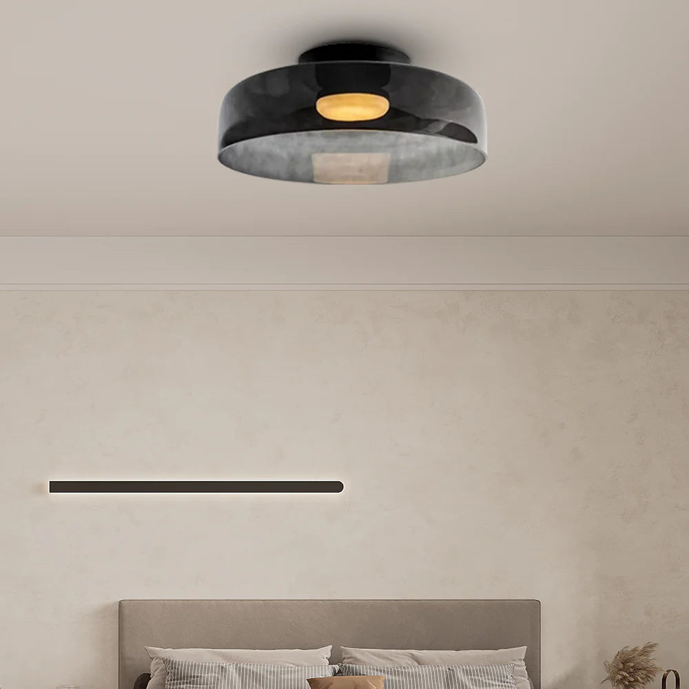 Glazen Plafondlamp Gelaagd Design Meerdere Formaten Warm Wit LED Licht Eetkamer Woonkamer Keuken Slaapkamer | Sulvida