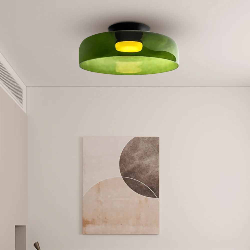 Glazen Plafondlamp Gelaagd Design Meerdere Formaten Warm Wit LED Licht Eetkamer Woonkamer Keuken Slaapkamer | Sulvida