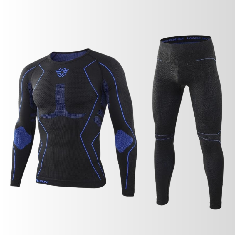 Ensemble de sous-vêtements thermiques sans coutures pour homme, chaud et respirant, haut et pantalon, vêtements de sport d’hiver, première couche | Sulvida