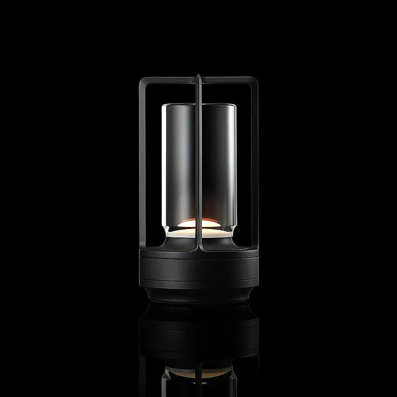 Draadloze tafellamp met kristalglas dimbaar touch oplaadbaar sfeerverlichting interieur batterij LED | Sulvida