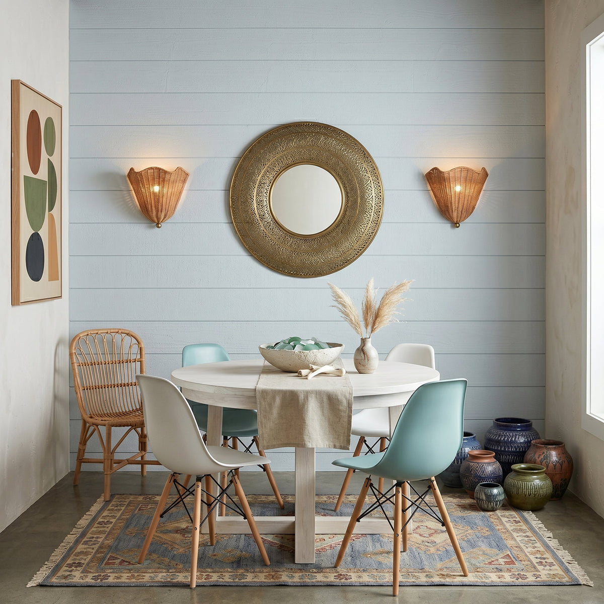 Wandlamp Rotan Natuurlijk Bruin E27 Wandverlichting Sfeervol Binnenruimte Woonkamer Bohemian Stijl Slaapkamer | Sulvida