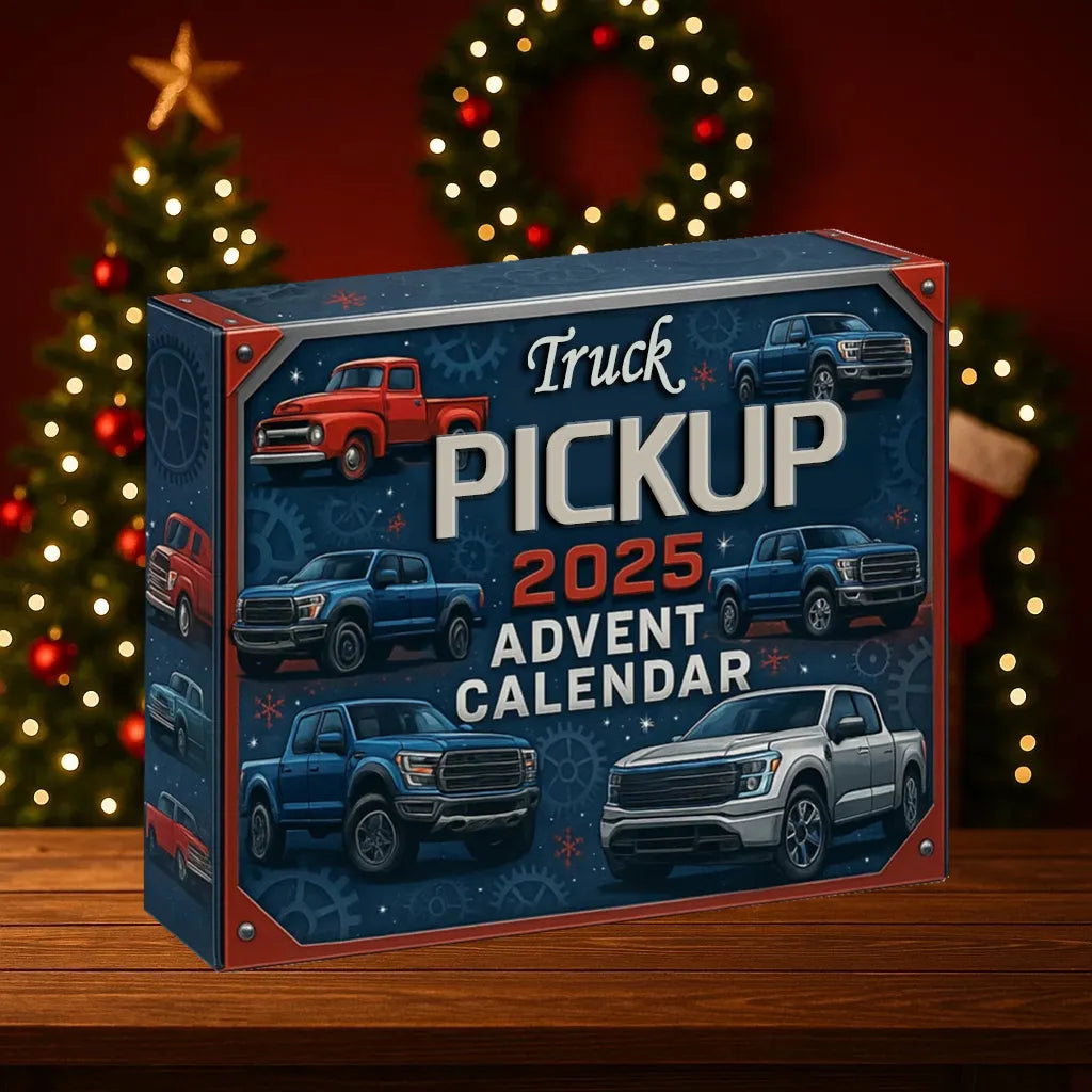 Adventskalender Pickuptrucks 24 Miniatuurmodellen Kerst Collectie Krachtige Voertuigen Speelgoed Kinderen | Sulvida