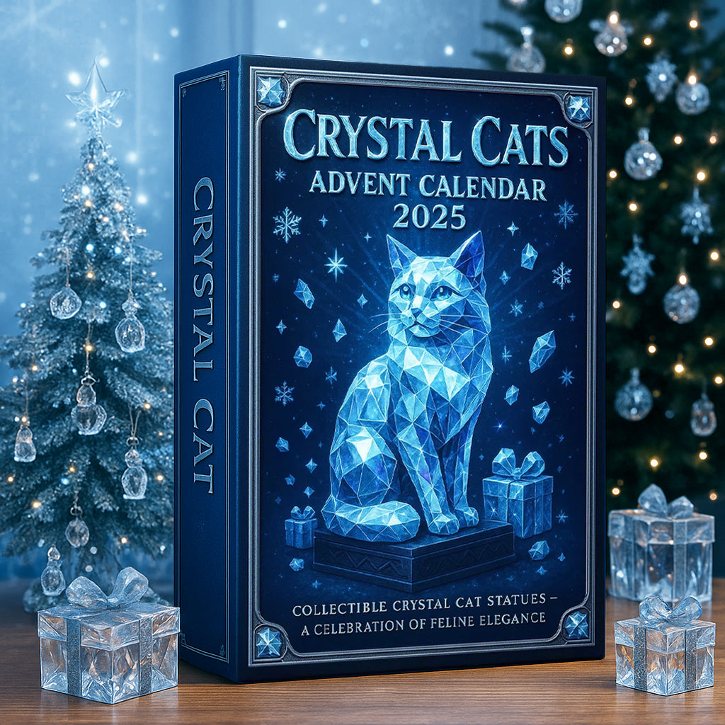 Adventskalender Kristallen Katten 24 Figuurtjes Decemberdecoratie Verzamelbaar Kerstcadeau Feestdagen | Sulvida