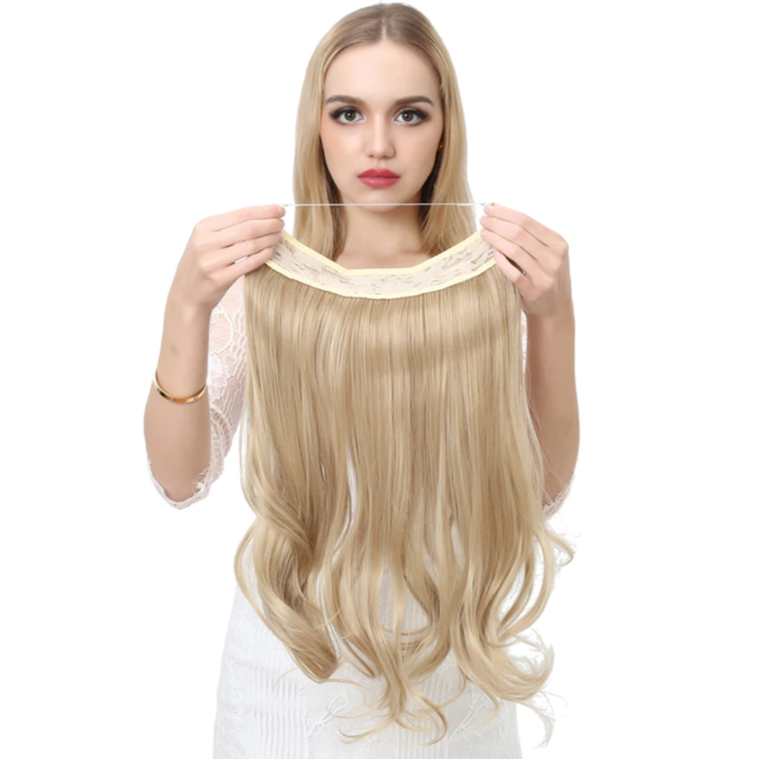 Onzichtbare Hair Extensions Halo Wire 35-45cm Natuurlijk Volume Lang Haar Zonder Clips Invisible Wire | Sulvida
