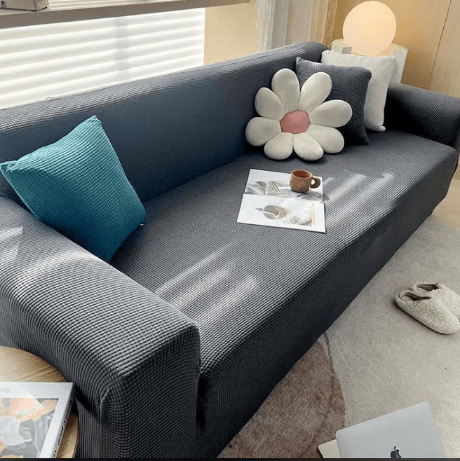 Bankbeschermer Met Antislip Jacquard Weefsel En Elegante Ribbeltextuur Voor Zitmeubels Woonkamer Interieur | Sulvida
