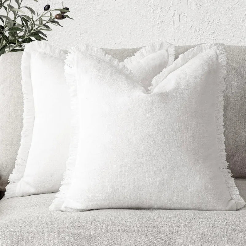 Katoenen Kussenslopen Set van 2 Luxe Woonkamer Decoratie 45x45 en 30x50 cm Tijdloos Design Slaapkamer | Sulvida