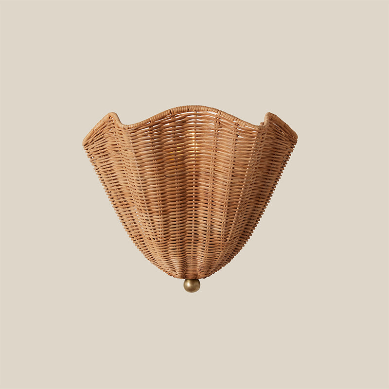 Wandlamp Rotan Natuurlijk Bruin E27 Wandverlichting Sfeervol Binnenruimte Woonkamer Bohemian Stijl Slaapkamer | Sulvida