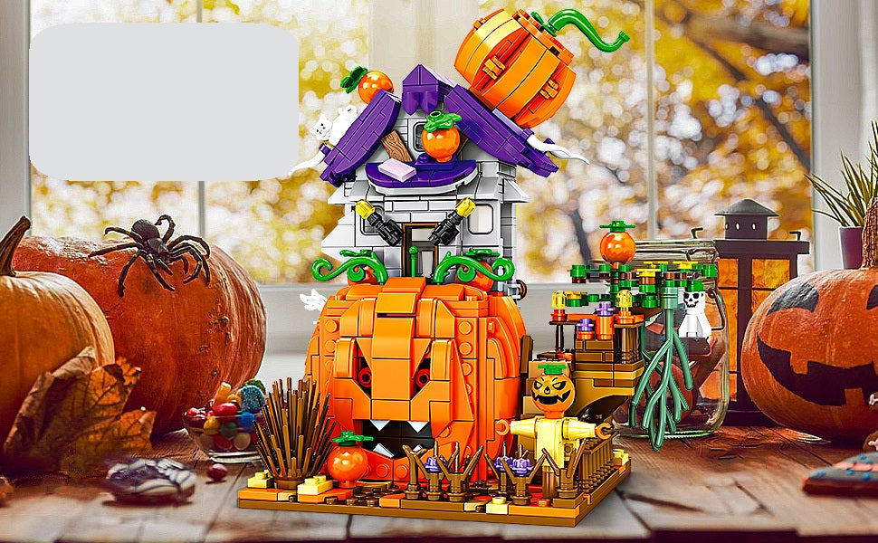 Bouwblokkenset Hut Halloween 687-762 Stuks Speelgoed Decoratie Kinderen Gezinsactiviteit Feestdecoratie | Sulvida
