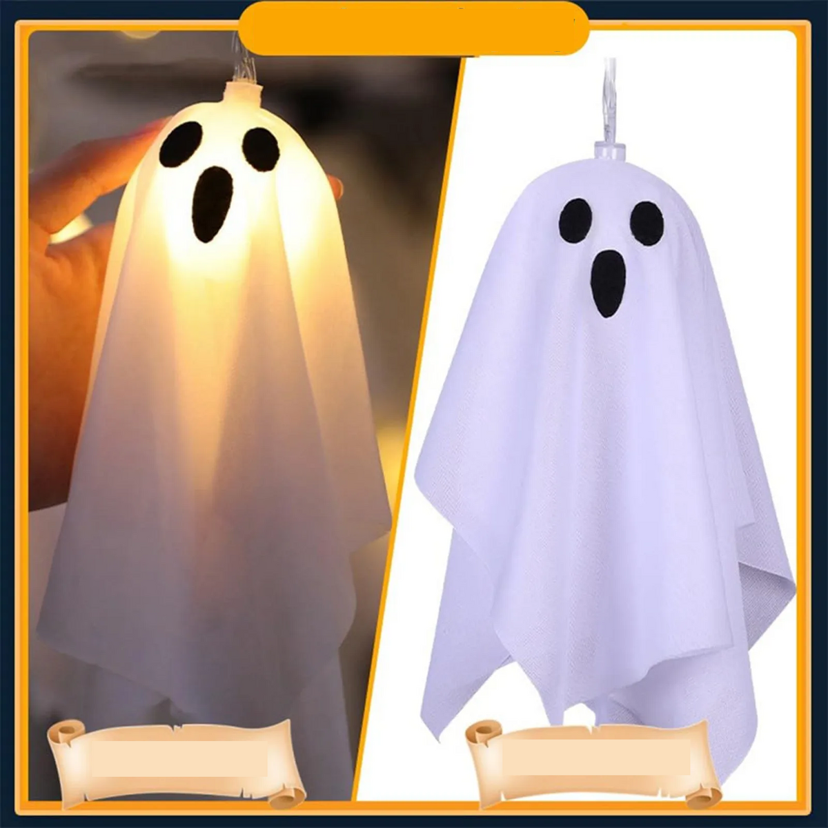 Lichtgevende Spook Hangdecoratie met Gloeiend Effect voor Tuin Boom Venster en Halloween Feest Decoratie | Sulvida