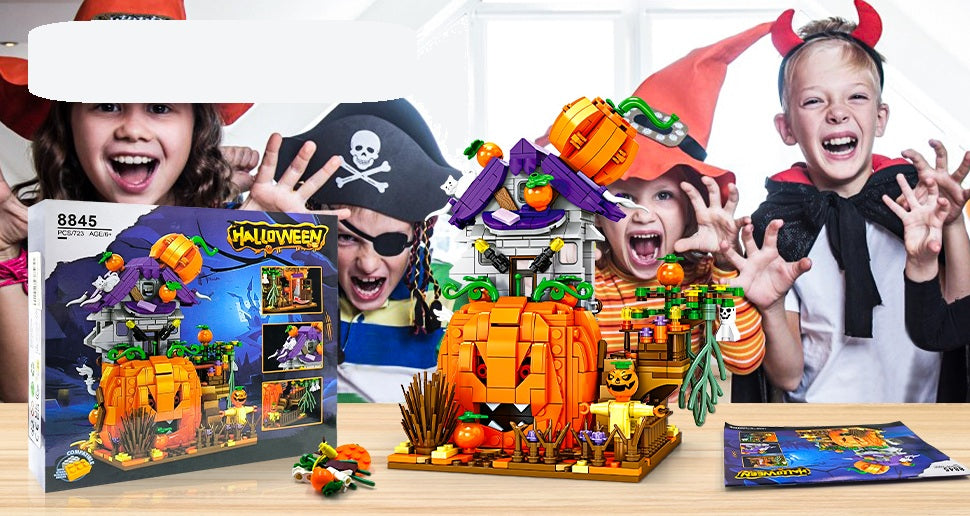 Bouwblokkenset Hut Halloween 687-762 Stuks Speelgoed Decoratie Kinderen Gezinsactiviteit Feestdecoratie | Sulvida