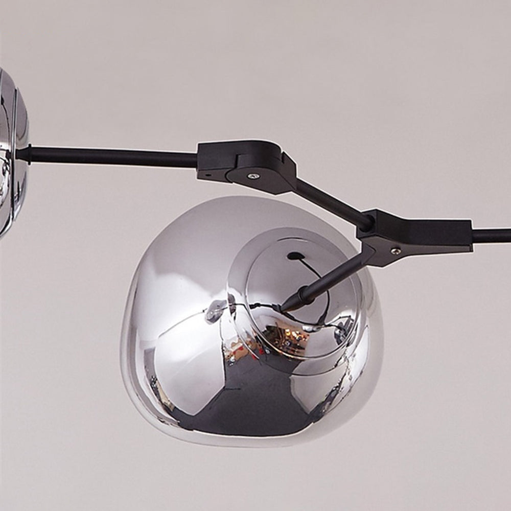 Glazen Bol Hanglamp Set 3 6 8 Lampen Goud Chroom Roségoud Eetkamer Woonkamer Modern Design E27 LED Sfeerverlichting | Sulvida