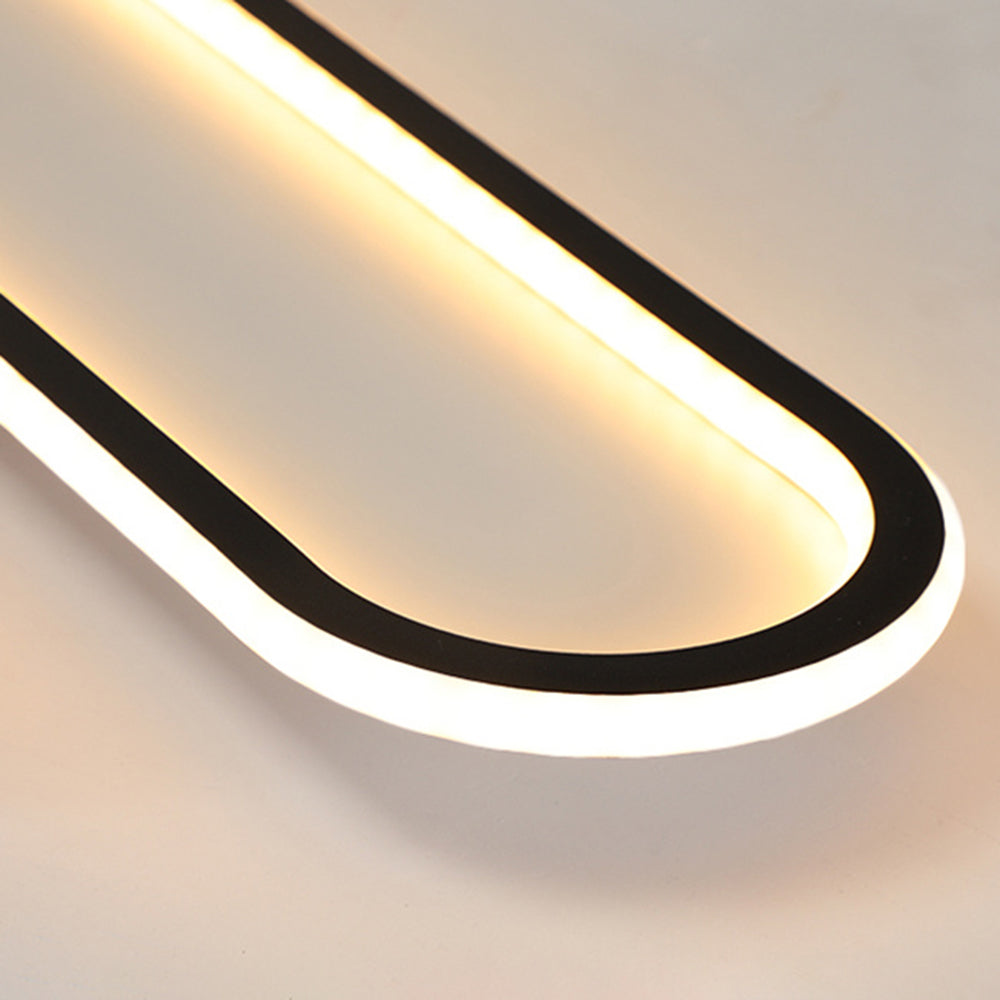 Rechthoekige LED Plafondlamp Inbouw Metaal Acryl Zwart Goud Roségoud Modern Design Woonkamer Slaapkamer | Sulvida