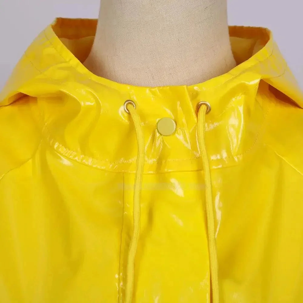 Gele Regenjas Verkleedkostuum Trenchcoat voor Anime Convention Halloween Cosplay Feest Carnaval Themafeest | Sulvida