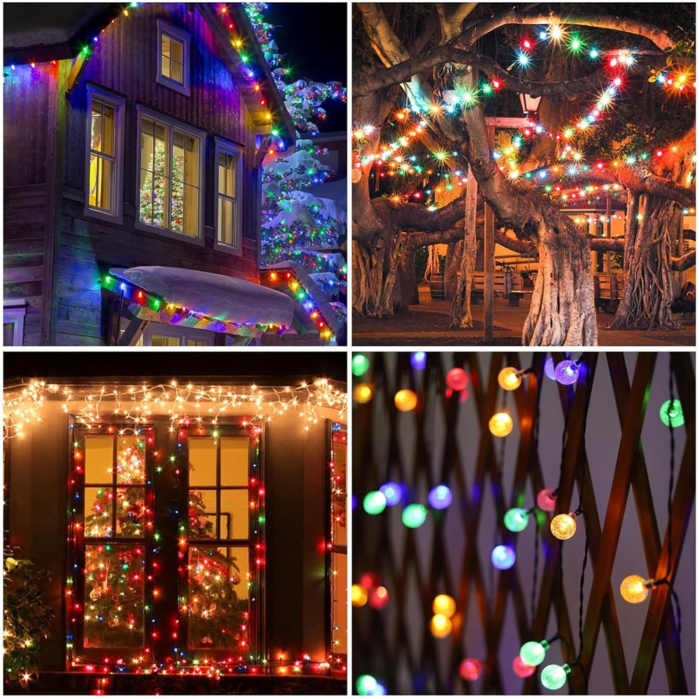 Zonne-energie LED Slingerverlichting 8 Lichtstanden Waterdicht voor Buiten Tuin Terras Feest Halloween Decoratie | Sulvida