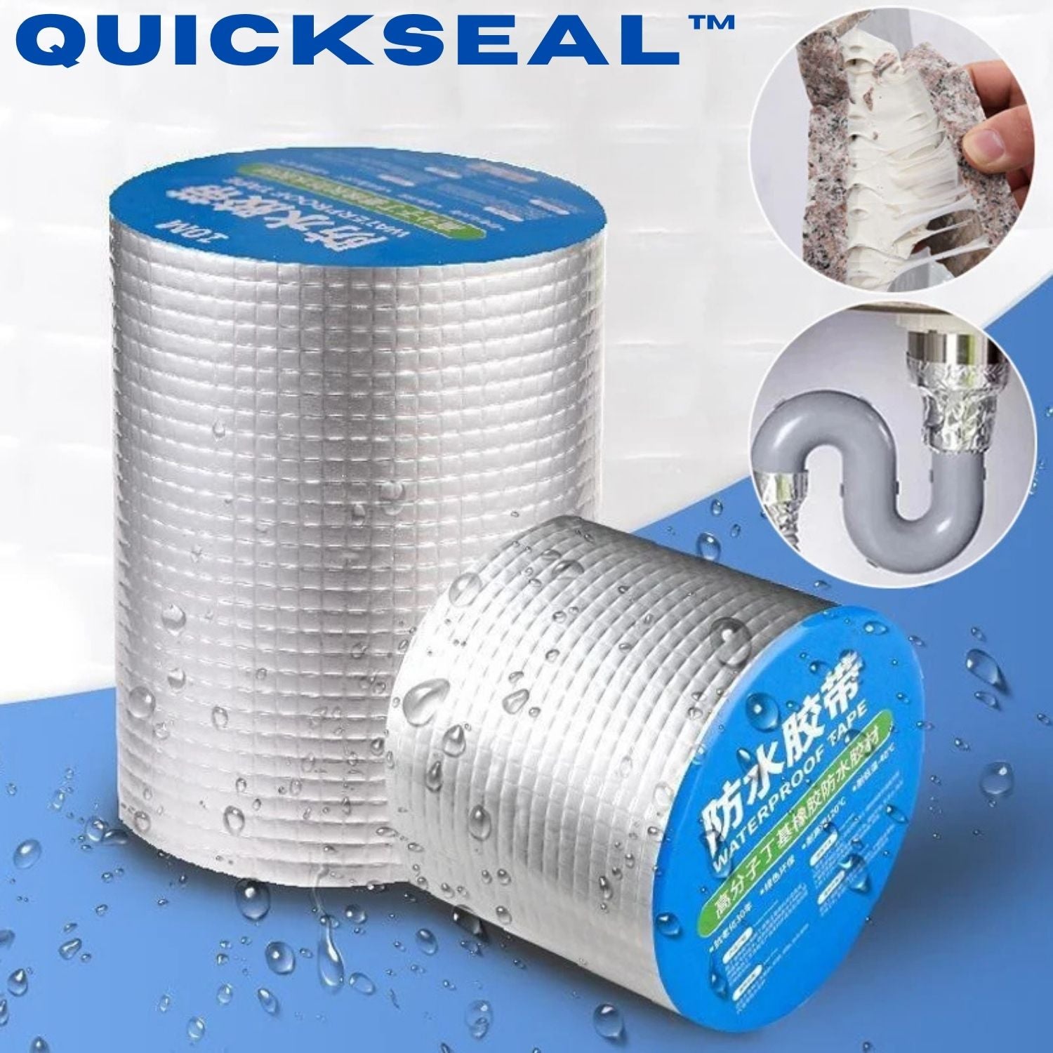 Waterdicht Reparatietape voor Lekken & Scheuren | Sterke Hechting op Meerdere Materialen | Binnen & Buiten Toepassingen | Sulvida