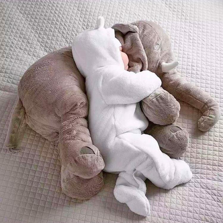 Olifant Knuffelkussen Baby – Zacht Knuffelkussen Pluche voor Rust en Comfort | Sulvida