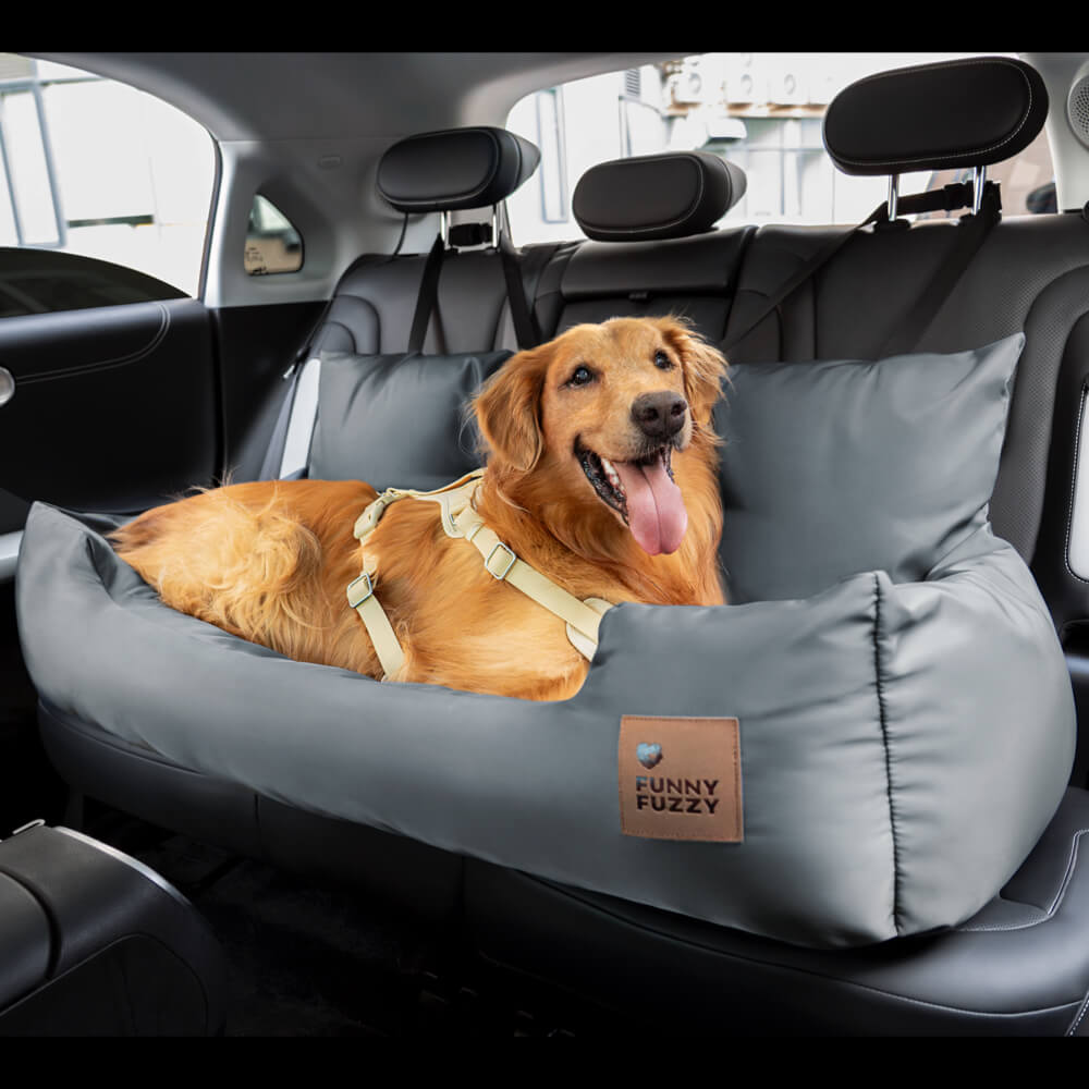 Autostoelhoes Hond Waterbestendig Polyester Grijs Bruin Blauw Bescherming Achterbank Auto Reizen Comfort Dieren | Sulvida