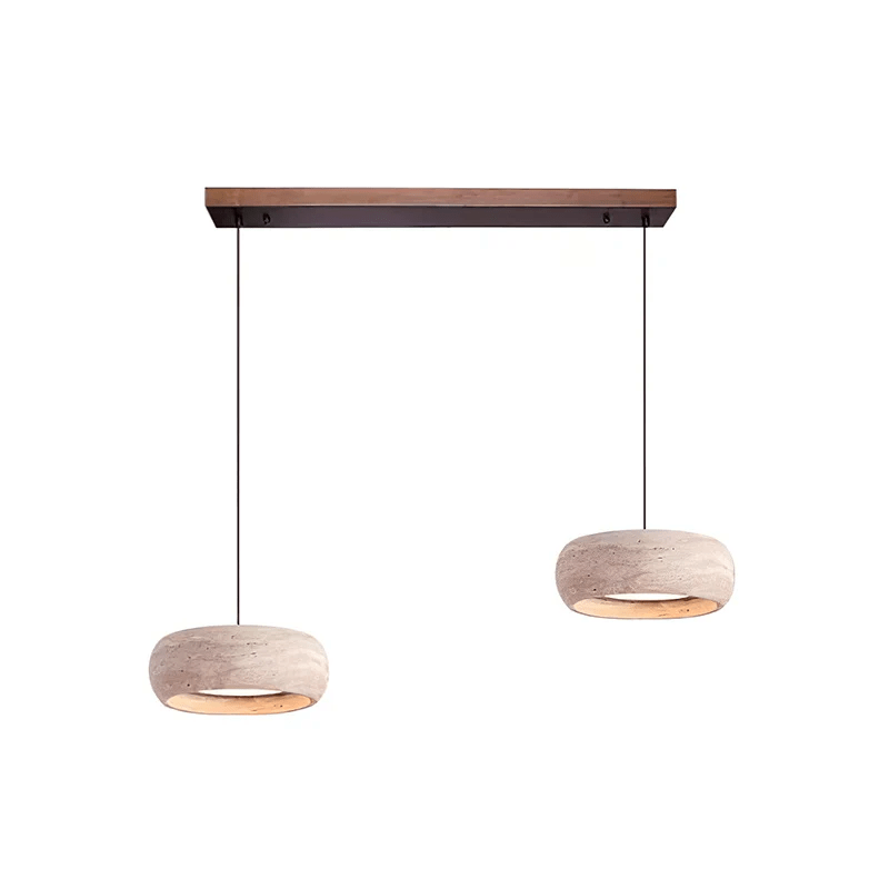 Hanglamp Natuursteen Travertin Ring Geïntegreerde LED Dimbaar Verstelbaar Warm Licht Design Verlichting | Sulvida