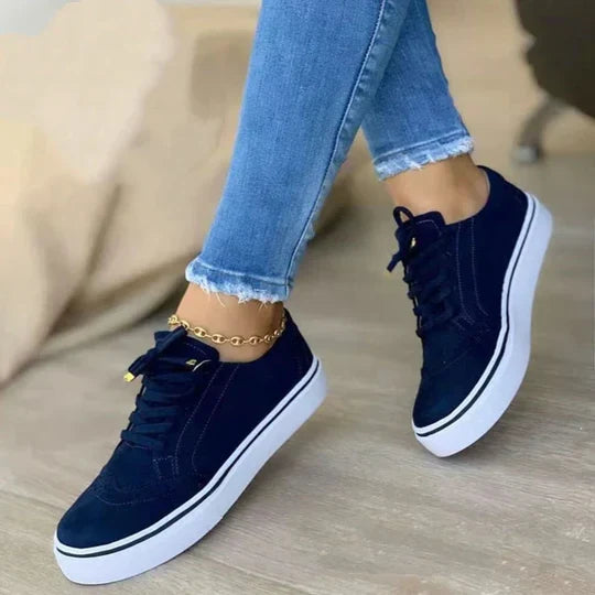 Dames Vetersneakers met Ergonomische Inlegzool en Verstelbare Vetersluiting voor Dagelijks Draagcomfort | Sulvida