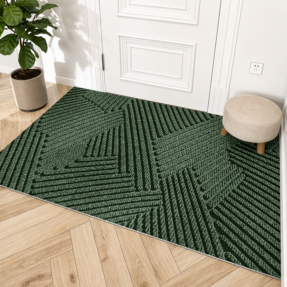Antislip Deurmat Polypropyleen Vuil- & Vochtwerend Binnen Buiten Entrée Modern Design Hal Terras Voordeur | Sulvida