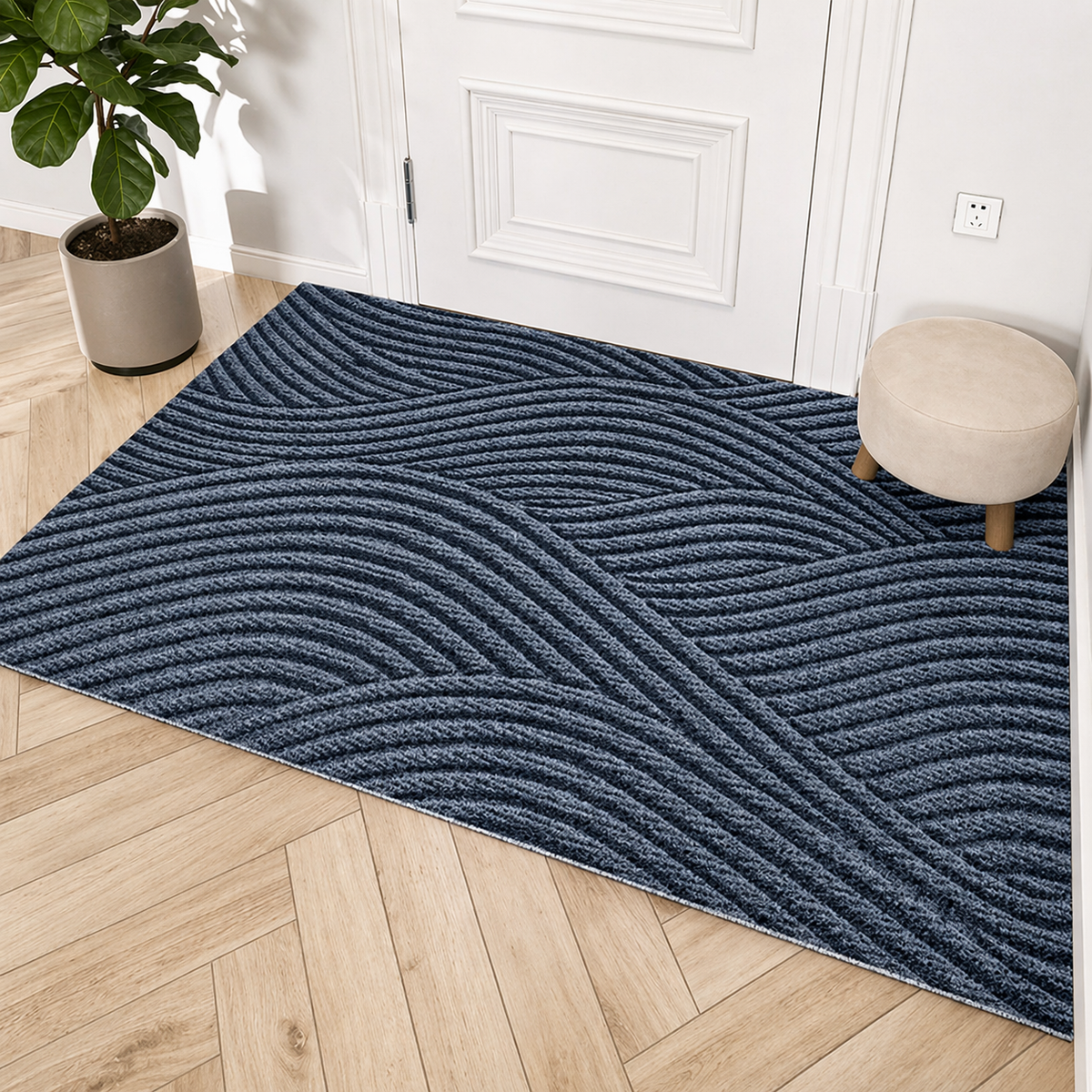 Antislip Deurmat Polypropyleen Vuil- & Vochtwerend Binnen Buiten Entrée Modern Design Hal Terras Voordeur | Sulvida