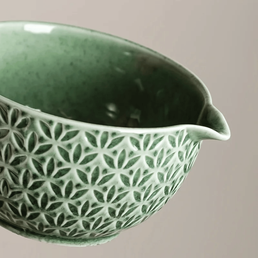 Matcha-theeceremonieset 5- of 6-delig keramiek 500ml bamboe accessoires groen traditioneel Japans stijl | Sulvida