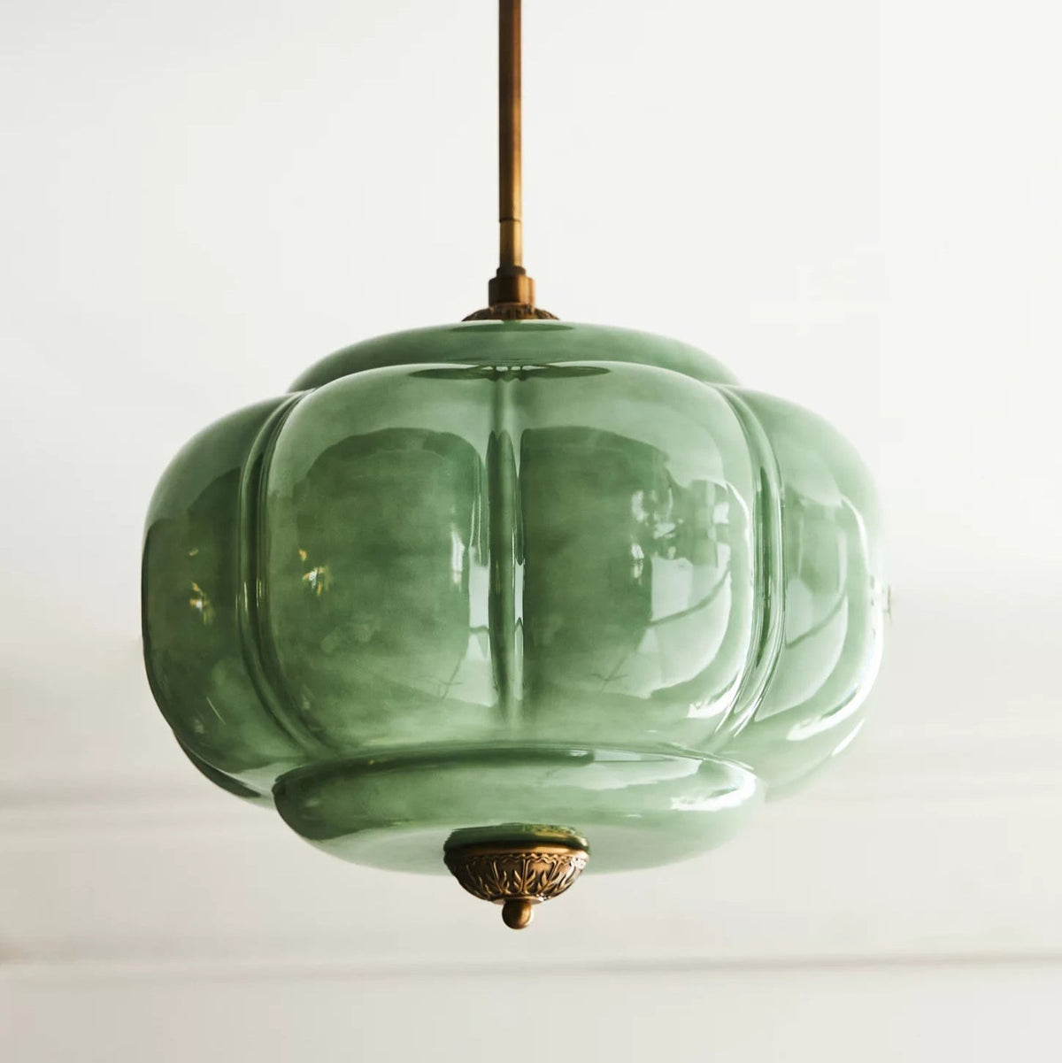 Plafonnier Glas Groen Goud Zwart Wit Badkamer Hal Keuken Slaapkamer Vintage Design Dimbaar E27 Plafondlamp | Sulvida