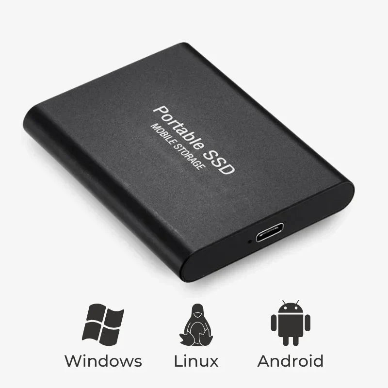 Externe SSD-schijf met ultrasnelle USB-overdracht 500GB-4TB voor veilige dataopslag en plug-and-play backup | Sulvida