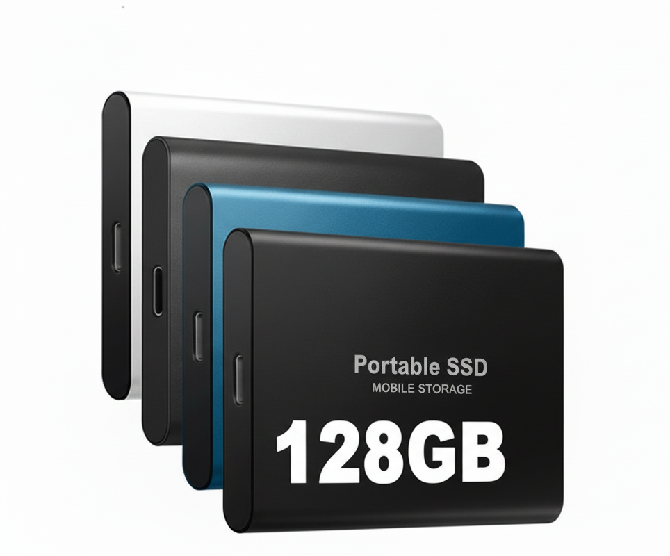 Externe SSD 128GB USB 3.1 Type-C Hoge Snelheid Compacte Opslag Aluminium Behuizing | Sulvida