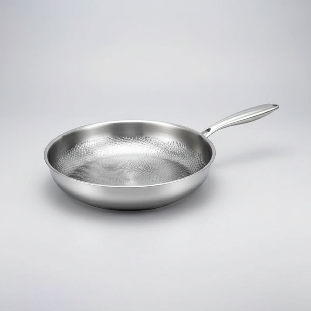 Antiaanbak Koekenpan Roestvrijstaal Alle Kookplaten Inductie Geschikt Professioneel Duurzaam Koken Braadpan | Sulvida