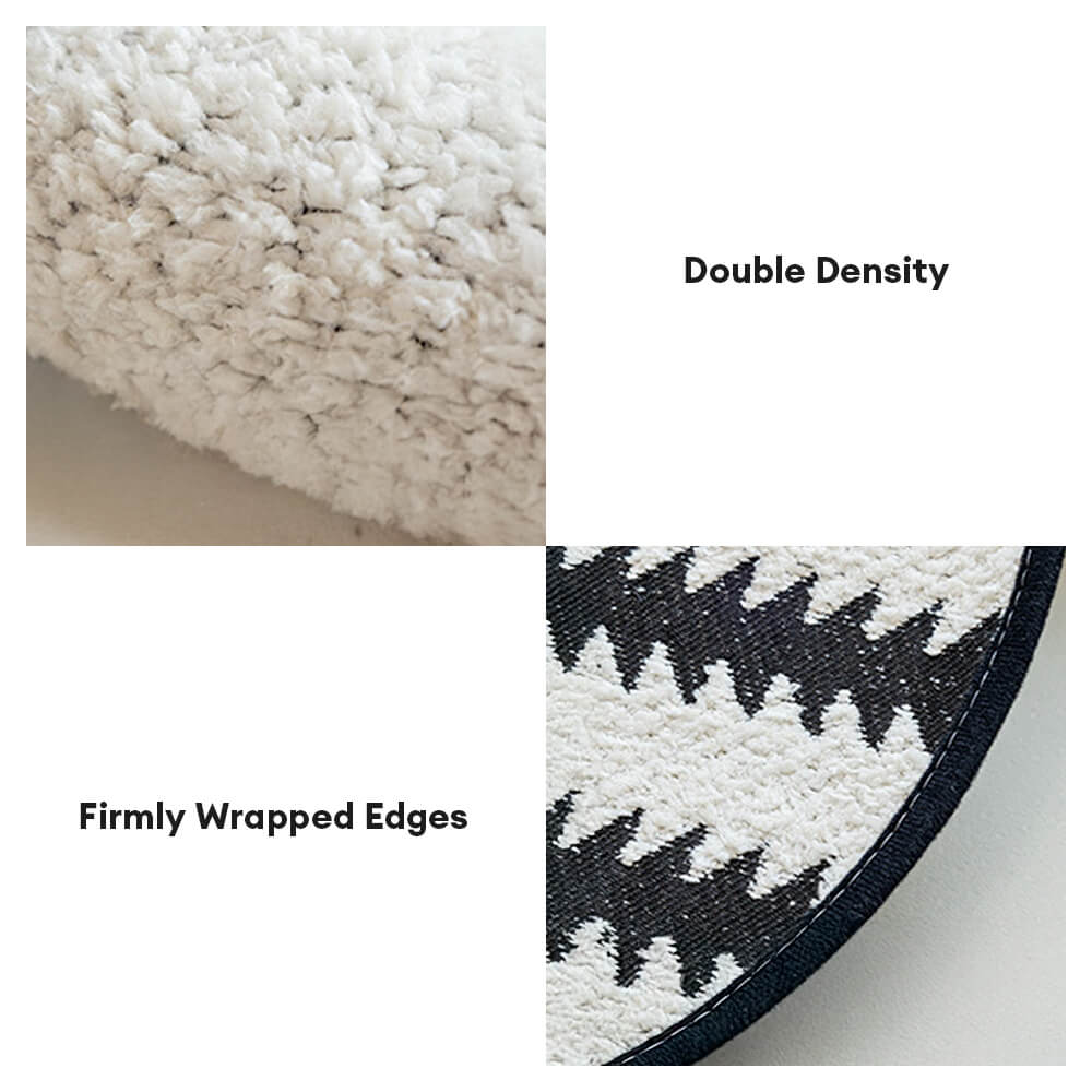Chenille Bankhoes met Golvende Randen en Chevron Patroon voor Elegante Bankbescherming 90x180 cm Beige | Sulvida