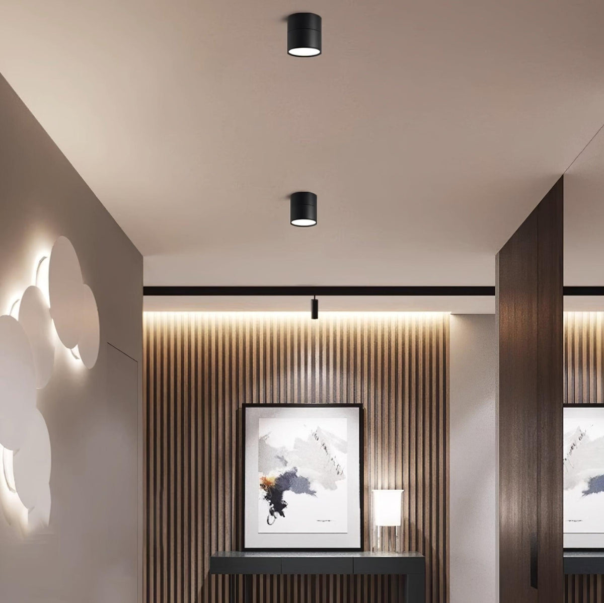 Verstelbare LED Plafondspot Aluminium Warm Wit 3000K Modern Minimalistisch Design Zwart Wit Accentverlichting | Sulvida