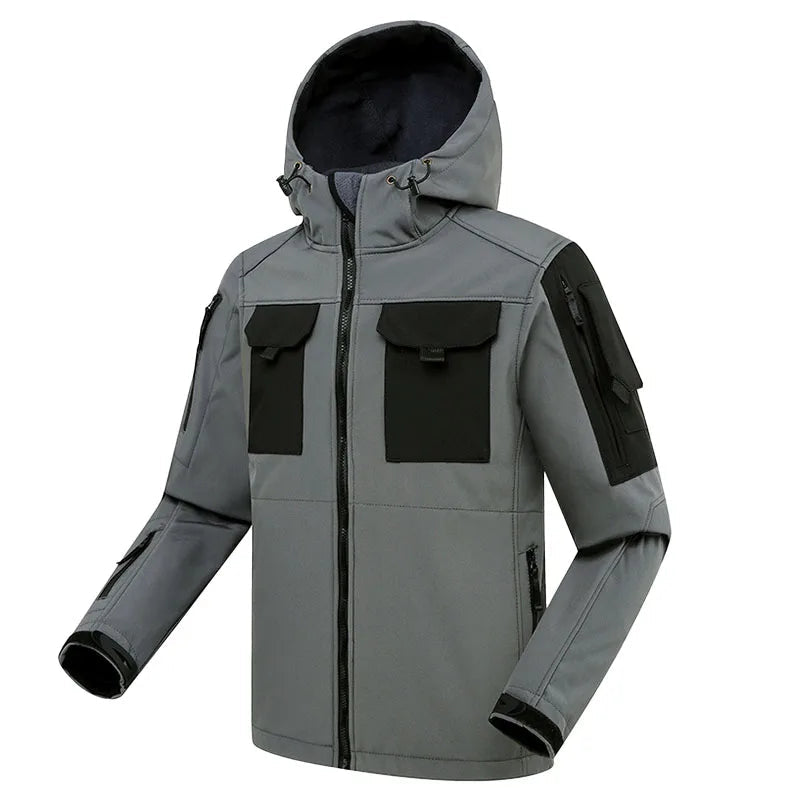 Waterdichte Outdoor Herenset Jack Cargobroek Capuchon Cargo Zakken Wandeloutfit Winddicht Ademend Trekking | Sulvida