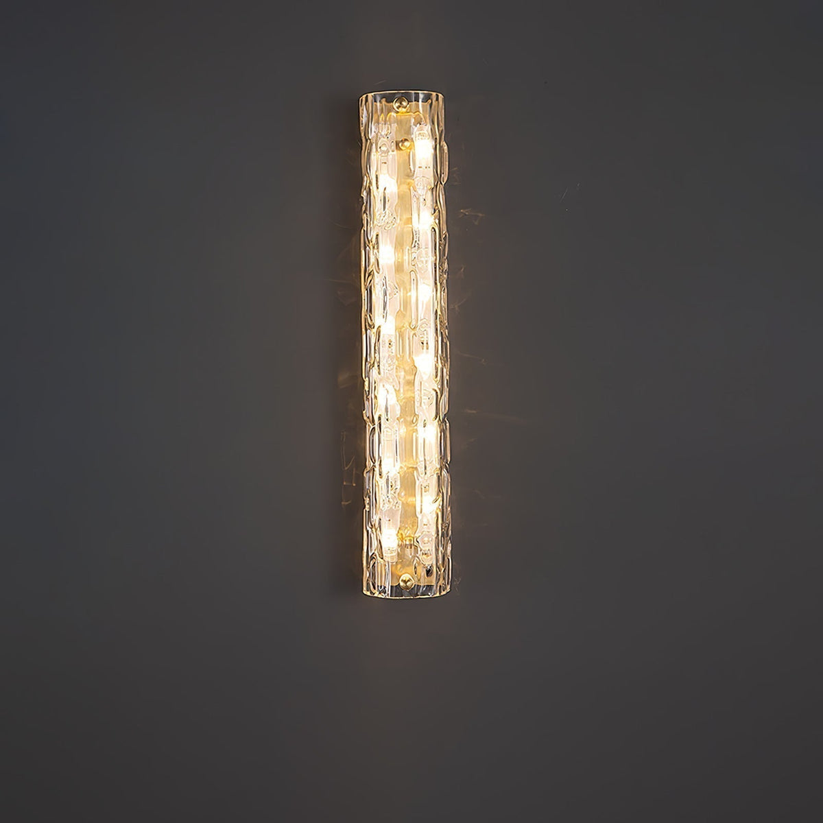 Wandlamp Gouden Messing met Glazen Kap 45-60cm Warm Wit LED Verlichting voor Woonkamer Slaapkamer Hal | Sulvida