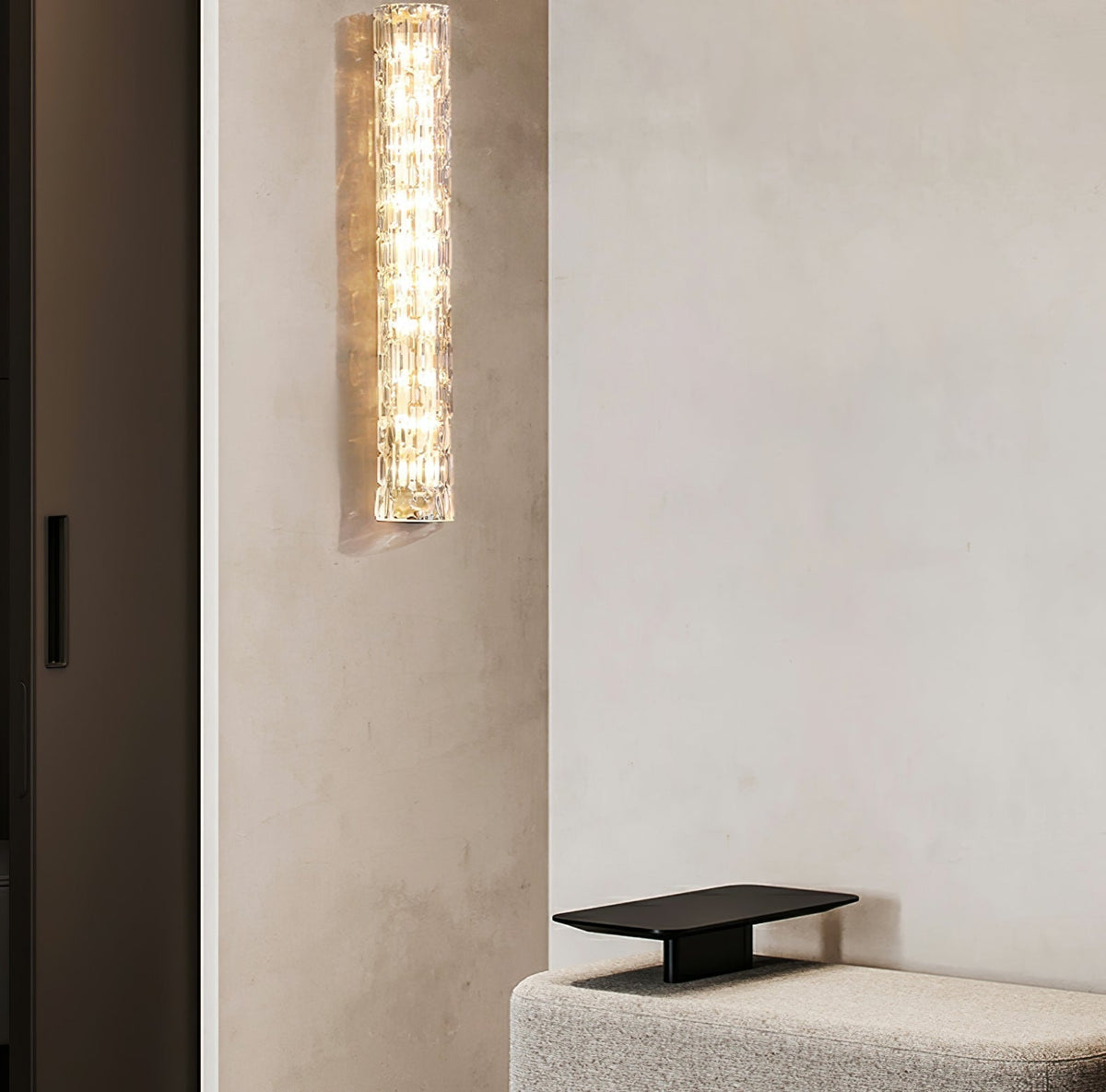 Wandlamp Gouden Messing met Glazen Kap 45-60cm Warm Wit LED Verlichting voor Woonkamer Slaapkamer Hal | Sulvida