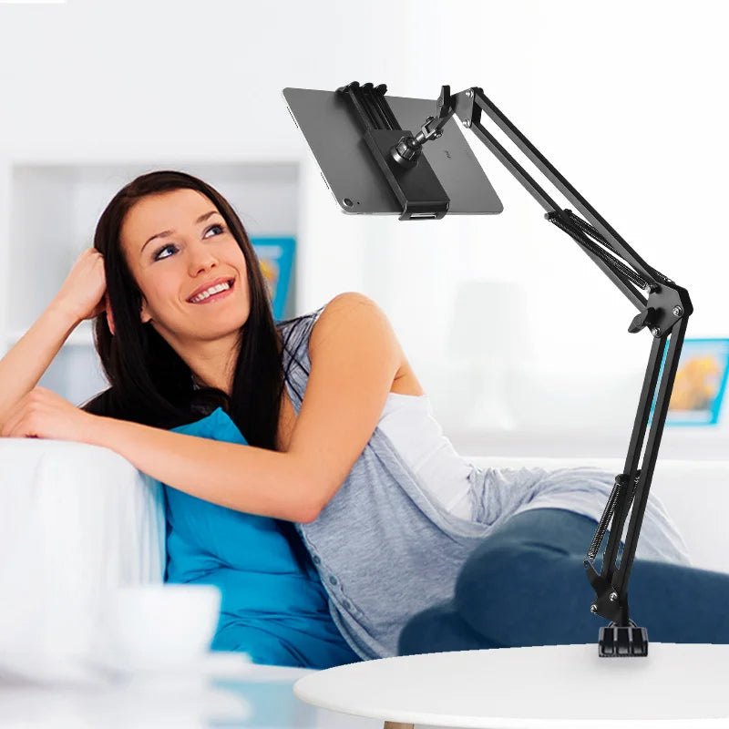 Support de tablette réglable et pivotant à 360°, ergonomique, pour lit, bureau et cuisine, flexible, en aluminium | Sulvida