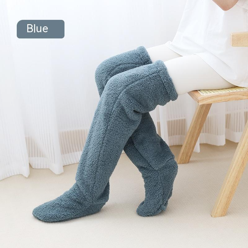 Luxe pluche huissokken extra zacht en warm voor thuis dames heren antislip pantoffelsokken winter comfortabel | Sulvida