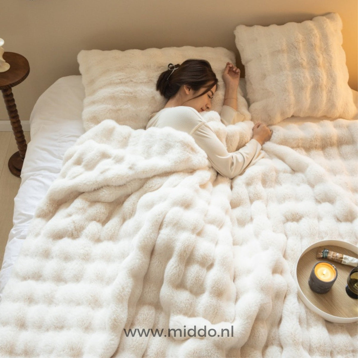 Teddy Plaid Deken Fleece 200x230 Warm Zacht Winterdeken Bed Bank Slaapkamer Woonkamer Knuffeldeken Woondeken | Sulvida