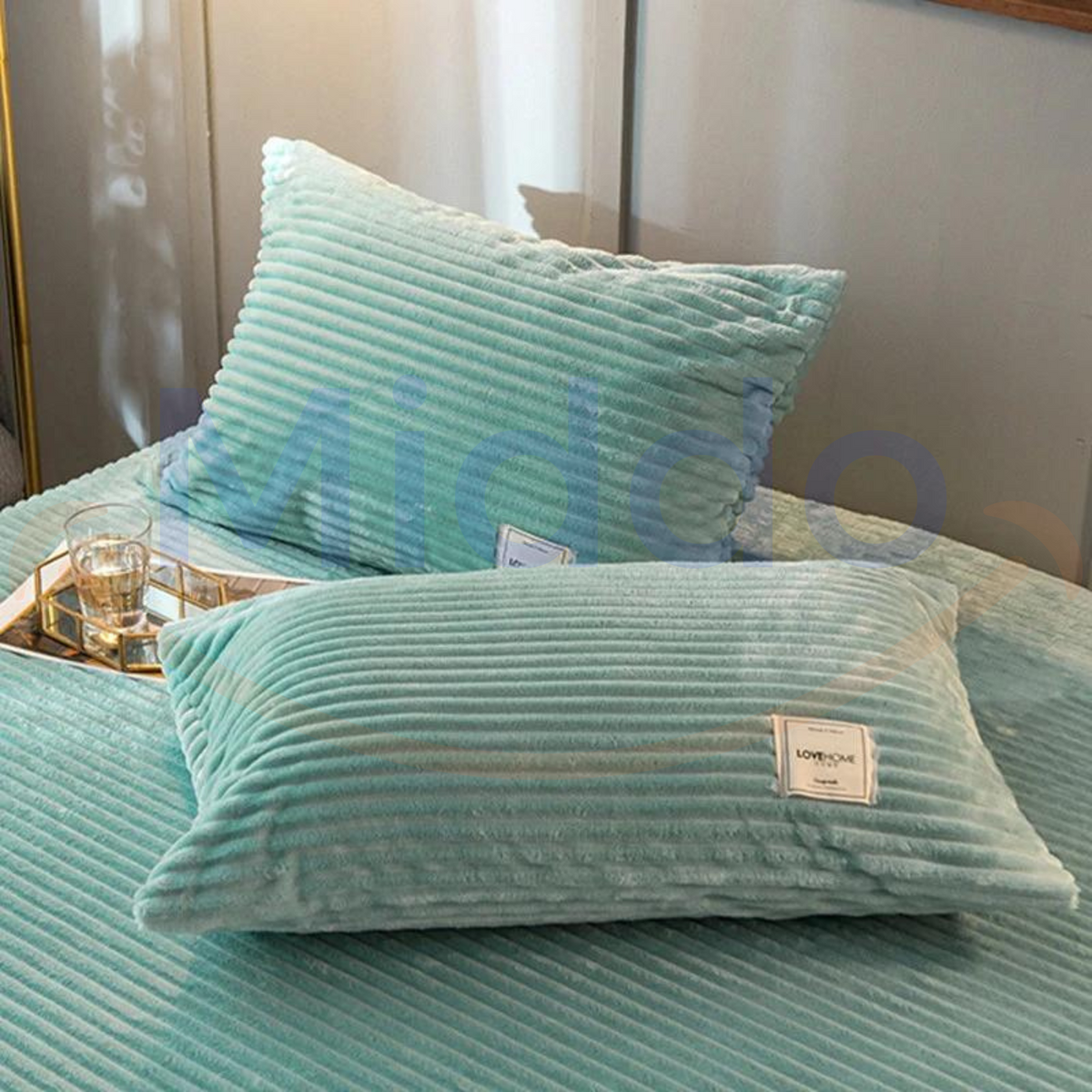 Fleece Kussenslopen Set 2 Stuks – Heerlijk Zacht en Warm voor Koude Nachten Knusse Slaapkamer Luxe Comfort | Sulvida