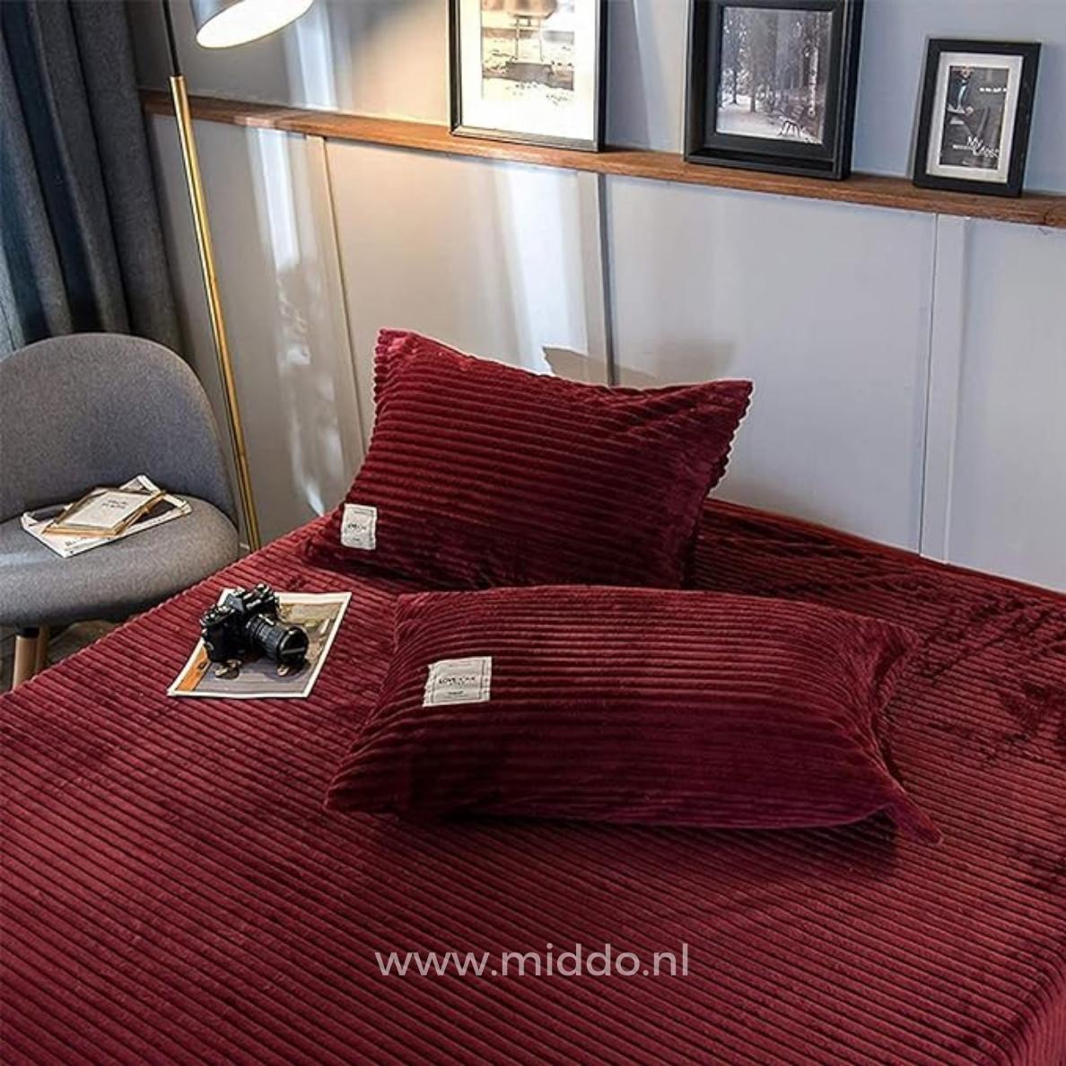 Housse de couette en velours corail, polaire douce et chaude, linge de lit d’hiver luxueux, unie, couverture en polaire teddy | Sulvida