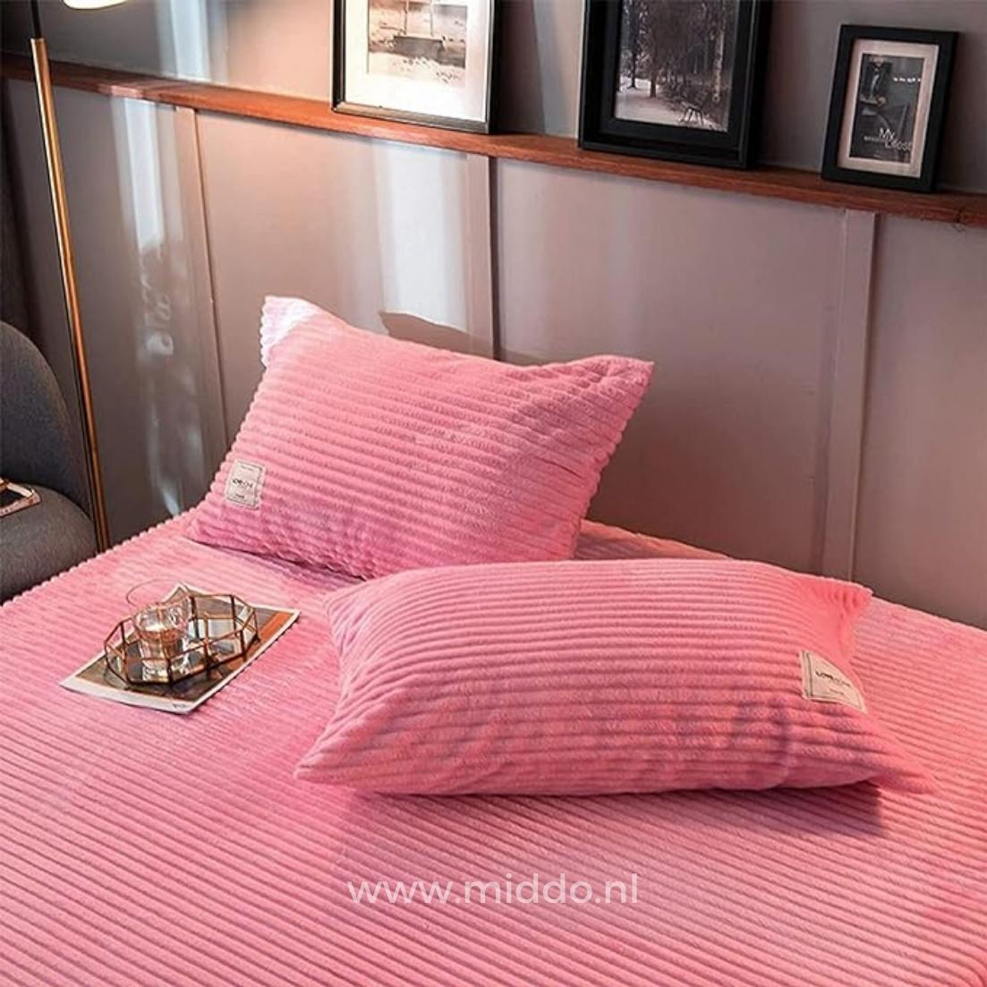 Housse de couette en velours corail, polaire douce et chaude, linge de lit d’hiver luxueux, unie, couverture en polaire teddy | Sulvida