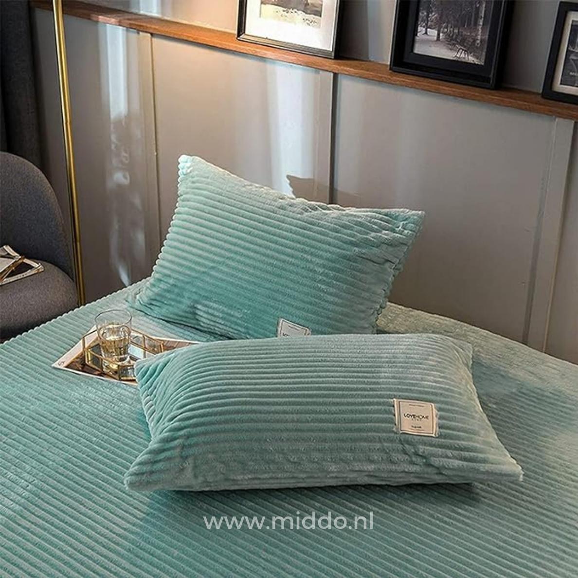 Housse de couette en velours corail, polaire douce et chaude, linge de lit d’hiver luxueux, unie, couverture en polaire teddy | Sulvida